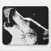 Wolf Howling Mousepad (Vorne)