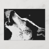 Wolf Howling Postkarte (Vorderseite)