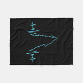 Wolf Howling Pulsschlag Wolfen Kostümtier Fleecedecke (Vorderseite (Horizontal))