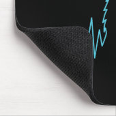Wolf Howling Pulsschlag Wolfen Kostümtier Mousepad (Ecke)