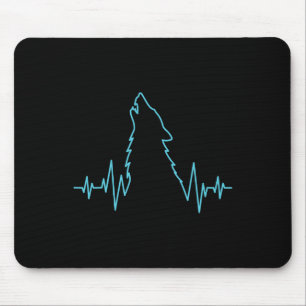 Wolf Howling Pulsschlag Wolfen Kostümtier Mousepad