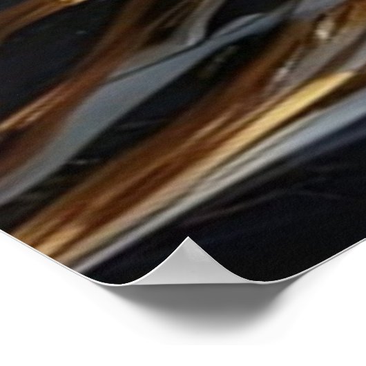 Wolf Howling unter dem Mondlicht Poster (Ecke)