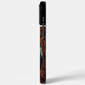 Wolf Howling unter Mondlicht Case-Mate iPhone Hülle (Rückseite / Links)