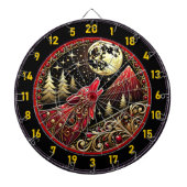 Wolf Howls unter dem goldenen Mondlicht Dartscheibe (vorne)