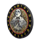 Wolf Howls unter dem goldenen Mondlicht Dartscheibe (Vorderseite rechts)