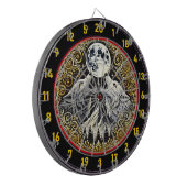 Wolf Howls unter dem goldenen Mondlicht Dartscheibe (Vorderseite Links)