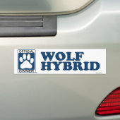 WOLF HYBRID_blue Autoaufkleber (Auf Auto)