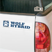WOLF HYBRID_blue Autoaufkleber (Auf Lkw)