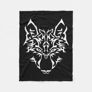 Wolf I Predator Mystic Dog Tattoo Gift Fleecedecke