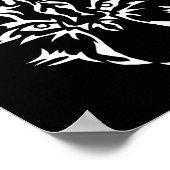 Wolf I Predator Mystic Dog Tattoo Gift Poster (Ecke)
