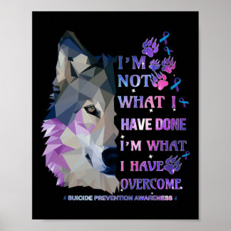 Wolf ich bin nicht, was ich getan habe, ich bin da poster