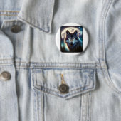 Wolf Icy Moon Galaxy Jagdground Graue Wölfe Fo Button (Beispiel)