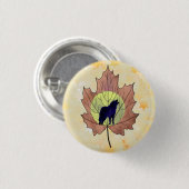 Wolf im Ahornblatt Button (Vorne & Hinten)