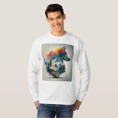 Wolf im Berg T-Shirt (Vorne ganz)
