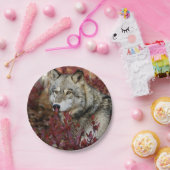Wolf im Fall Pappteller (Party)
