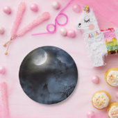 Wolf im Friedhof heulen Pappteller (Party)