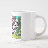 Wolf im Frühling Jumbo-Tasse (Rechts)