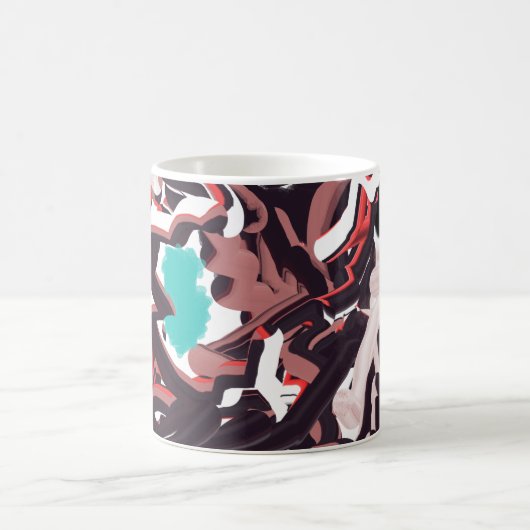 Wolf im Frühling Kaffeetasse (Mittel)