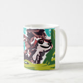 Wolf im Frühling Kaffeetasse (VorderseiteRechts)