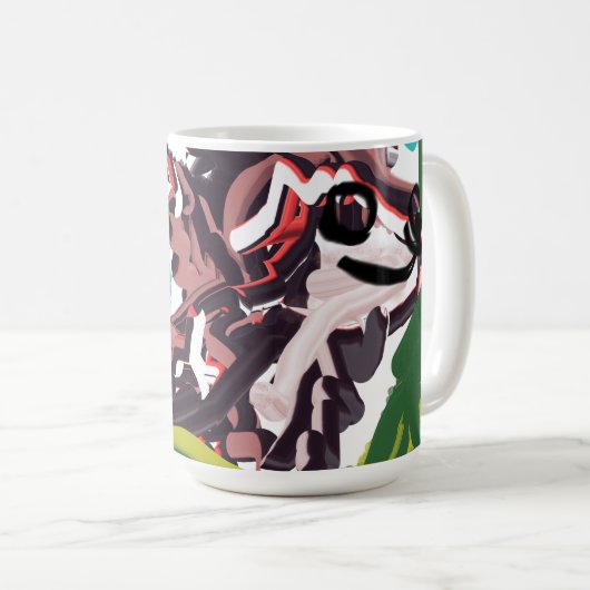 Wolf im Frühling Kaffeetasse (VorderseiteRechts)