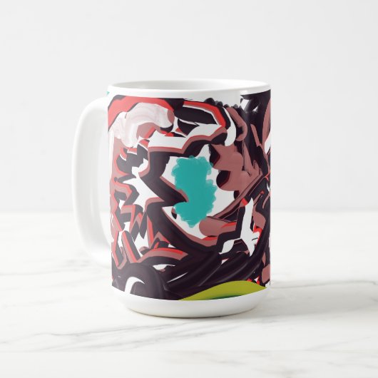 Wolf im Frühling Kaffeetasse (Vorderseite Links)