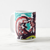 Wolf im Frühling Kaffeetasse (Vorderseite Links)