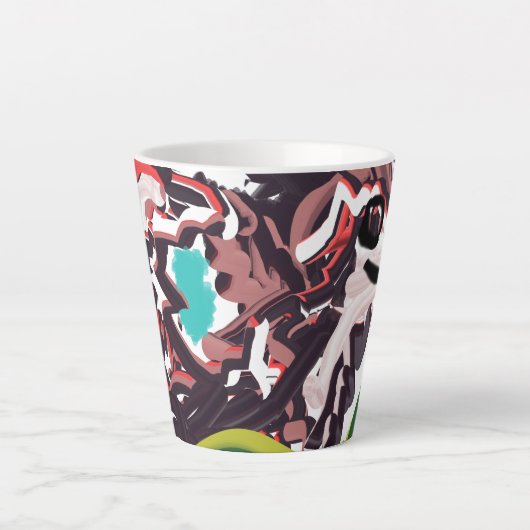 Wolf im Frühling Milchtasse (Vorderseite)