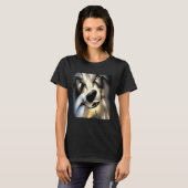 Wolf im geometrischen Stil T-Shirt (Vorne ganz)