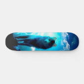 Wolf im Gewitter Skateboard (Horizontal)