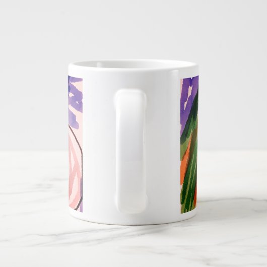 Wolf im Herbst Jumbo-Tasse (Rückseite)