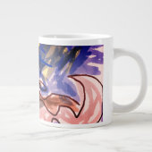 Wolf im Herbst Jumbo-Tasse (Rechts)