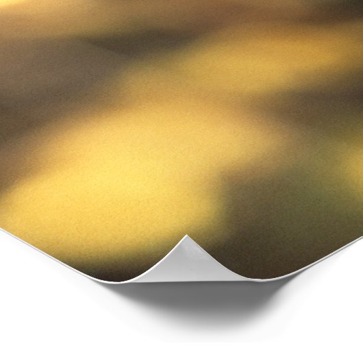 Wolf im Herbst Poster (Ecke)