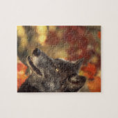 Wolf im Herbst Puzzle (Horizontal)