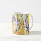 Wolf im Herbstwald Kaffeetasse (VorderseiteRechts)