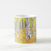 Wolf im Herbstwald Kaffeetasse (Mittel)