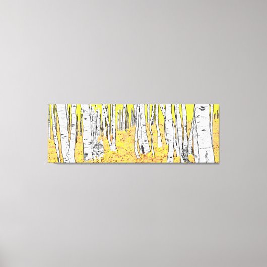 Wolf im Herbstwald Leinwanddruck (Vorderseite)