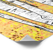 Wolf im Herbstwald Poster (Ecke)