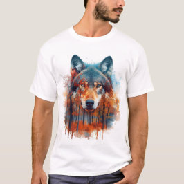 Wolf im Herbstwald T-Shirt