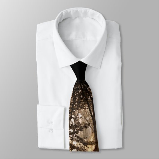 Wolf im Holz Krawatte (Gebunden)