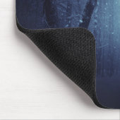 Wolf im Holz Mousepad (Ecke)