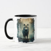 Wolf im Misty Forest Tasse (Links)