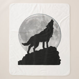 Wolf im Mondlicht T-Shirt - Cooler Vollhund wie Sherpadecke