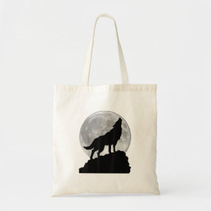 Wolf im Mondlicht T-Shirt - Cooles volles Hund Wel Tragetasche