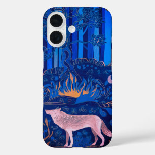 Wolf im Mystischen Wald iPhone 16 Hülle
