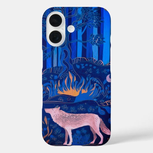 Wolf im Mystischen Wald Case-Mate iPhone Hülle (Rückseite)