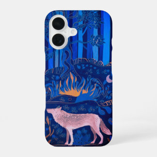 Wolf im Mystischen Wald iPhone 16 Hülle