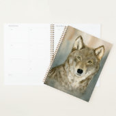 Wolf im Nebel-Wasserfarbenplaner Planer (Anzeige)