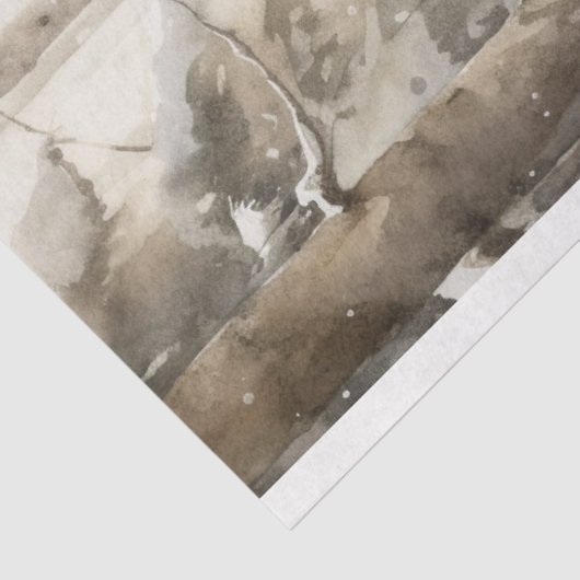 Wolf im Schnee 3 Dekoupage Paper Seidenpapier (Ausschnitt)