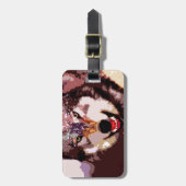 Wolf im Schnee Gepäckanhänger (Vorderseite vertikal)