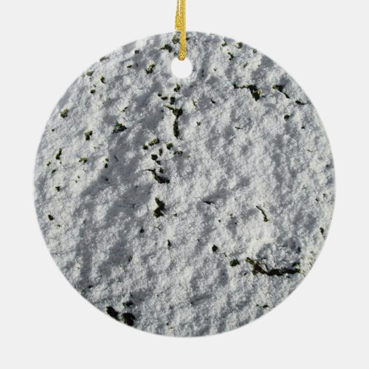 Wolf im Schnee Keramikornament (Hinten)